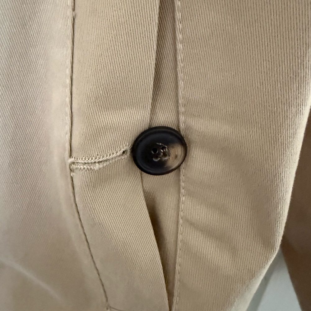 Khaki Women's Short Trench Coat by Reserved - Picture 7 of 9